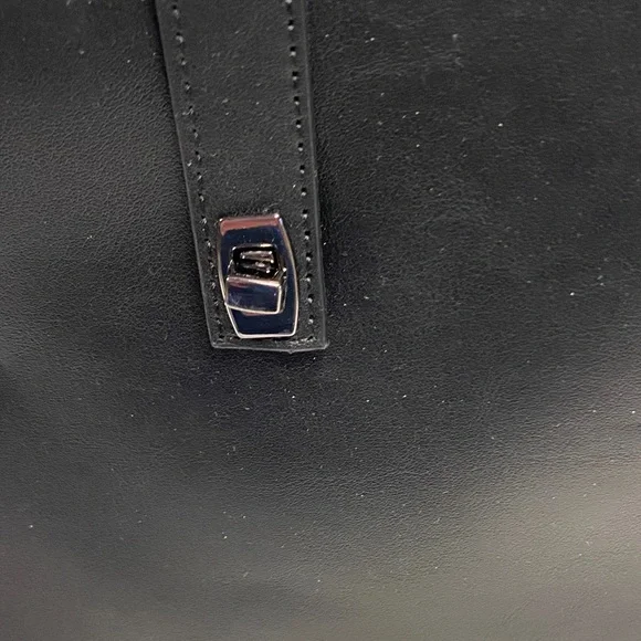 Steve Madden Black Tote with Red Accents - Picture 8 of 10